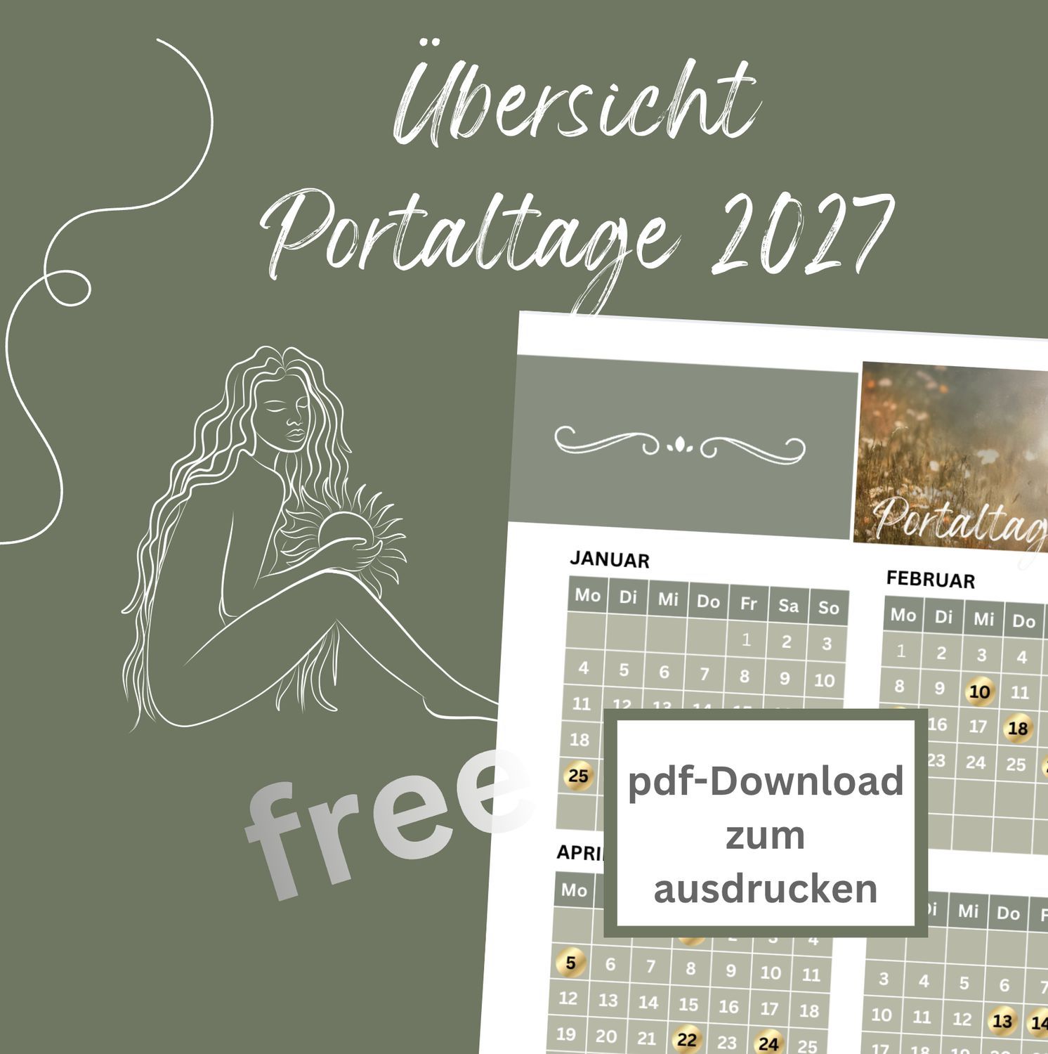 Portaltage Jahr 2027 - kostenfreier pdf-Download Portaltage Jahr 2027 - kostenfreier pdf-Download