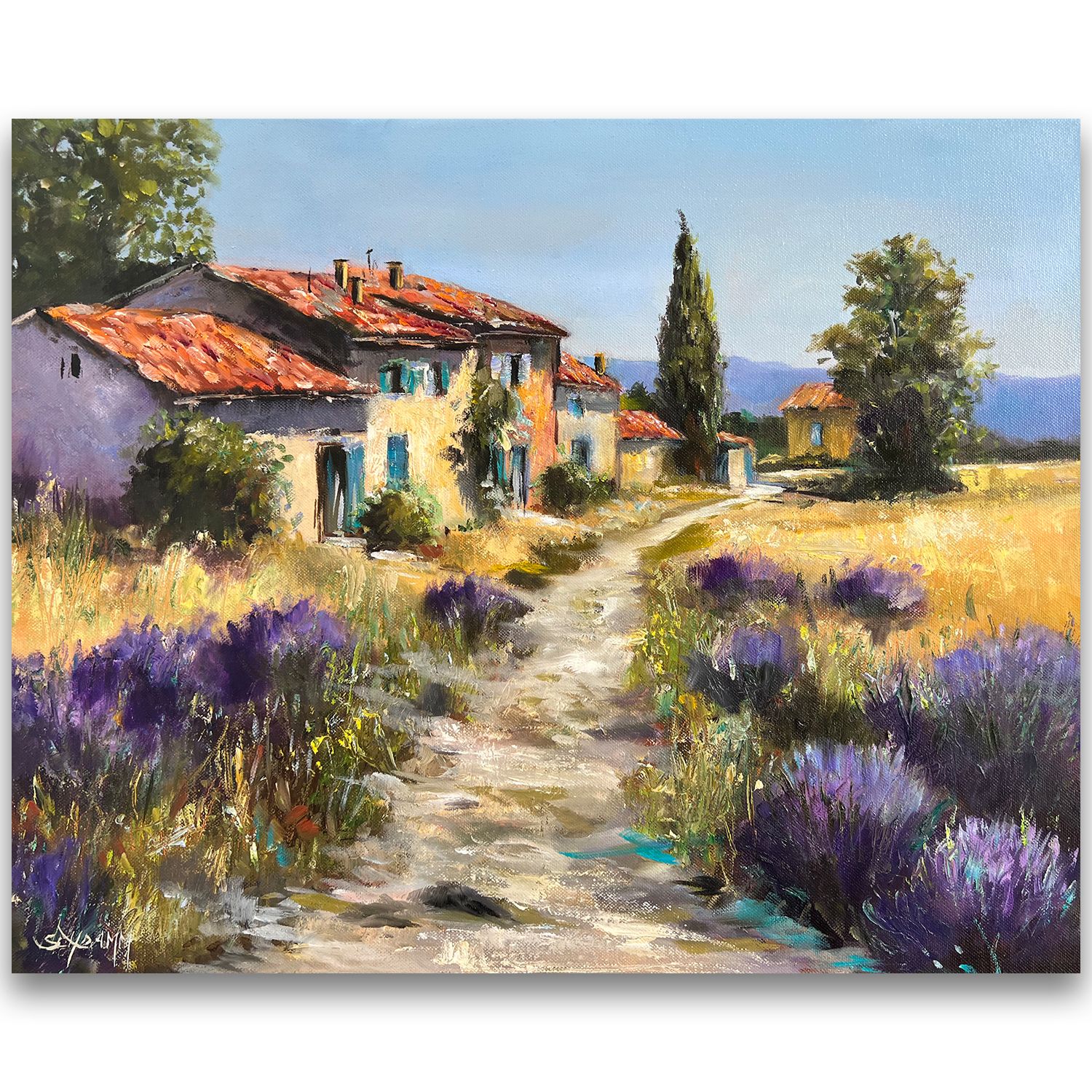 Provence Provence "Provenzalischer Sommer" Original Gemälde 50 x 40 cm