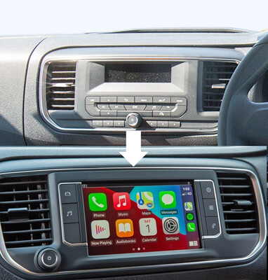 Citroen Despatch Van Touchscreen system upgrade with Apple Car play + Android Auto