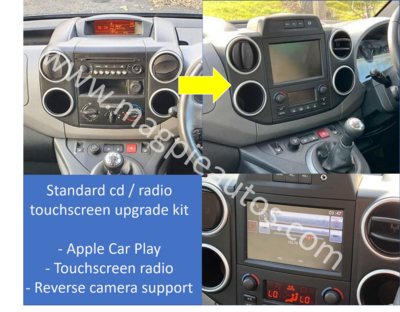 Citroen Berlingo Smeg Apple Car Play upgrade kit 2011-2018