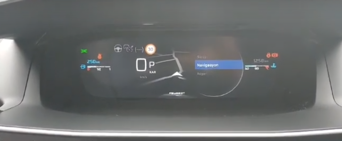 Peugeot 2008 I-Cockpit navigation display activation - Remote Activation service 2023+