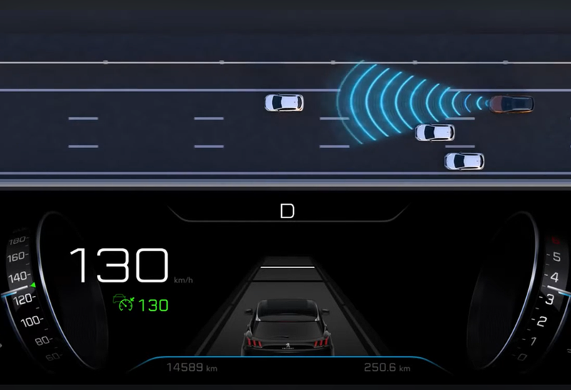 Peugeot 3008 Hybrid Adaptive Cruise Control remote activation 2020-2023