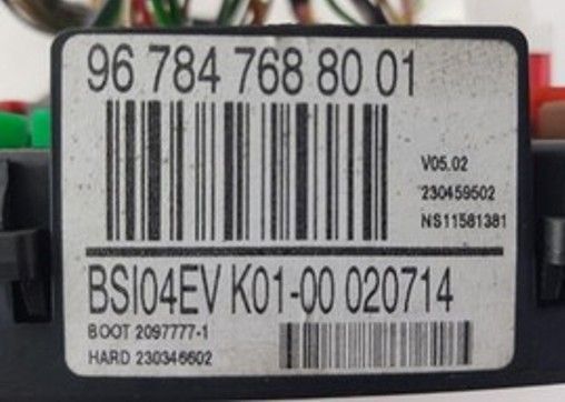 Peugeot 3008 BSI clone service with replacement BSI included 9678476880