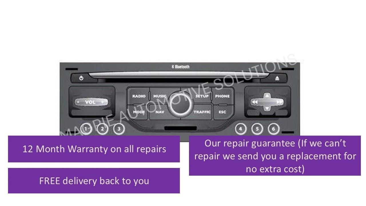 Peugeot Citroen RNEG RT6 telematic unit repair service 96788744ZD