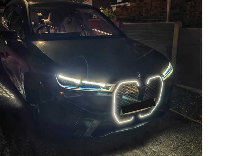 BMW IX I20 Iconic Illuminated Kidney grill 2022-2025 retrofit kit