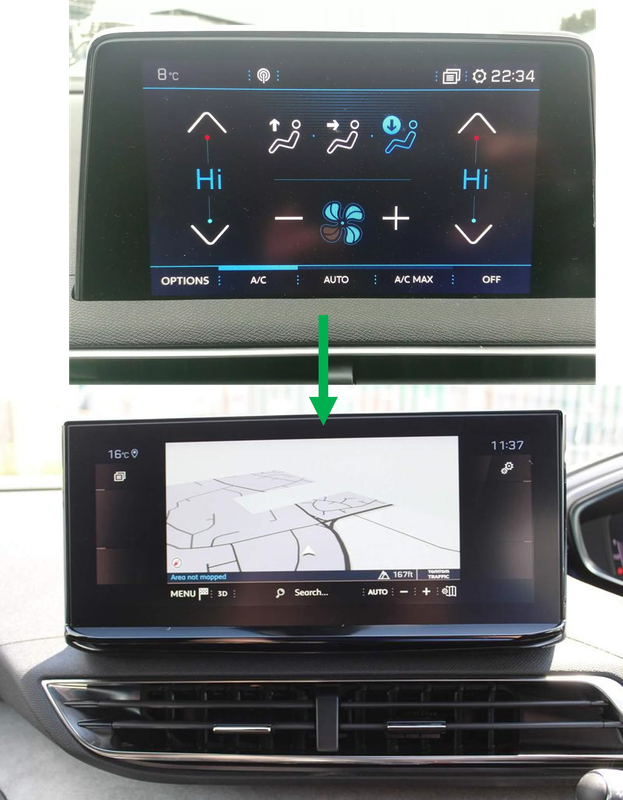 Peugeot 5008 genuine 10 inch HD touchscreen system upgrade plus £100 trade-in for your old system