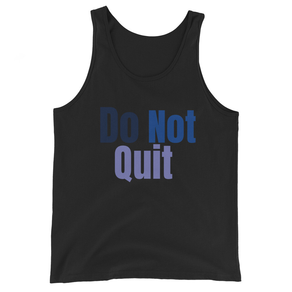 Unisex Tank Top with motivational quote 