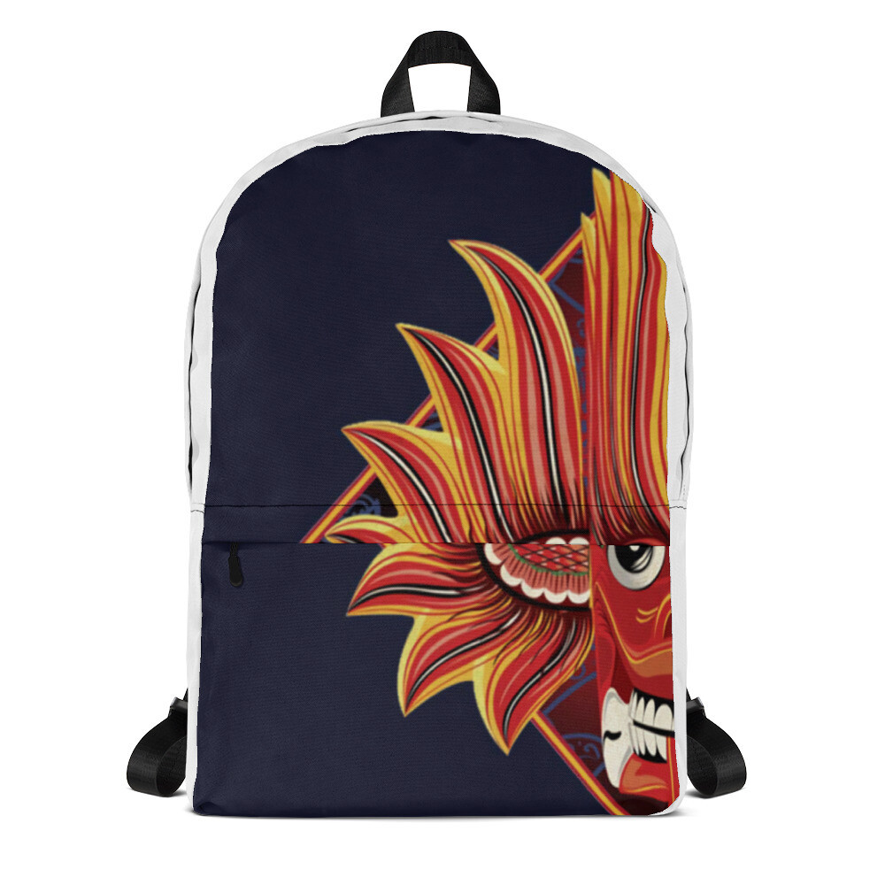Backpack with attractive sri lankan cultural devil