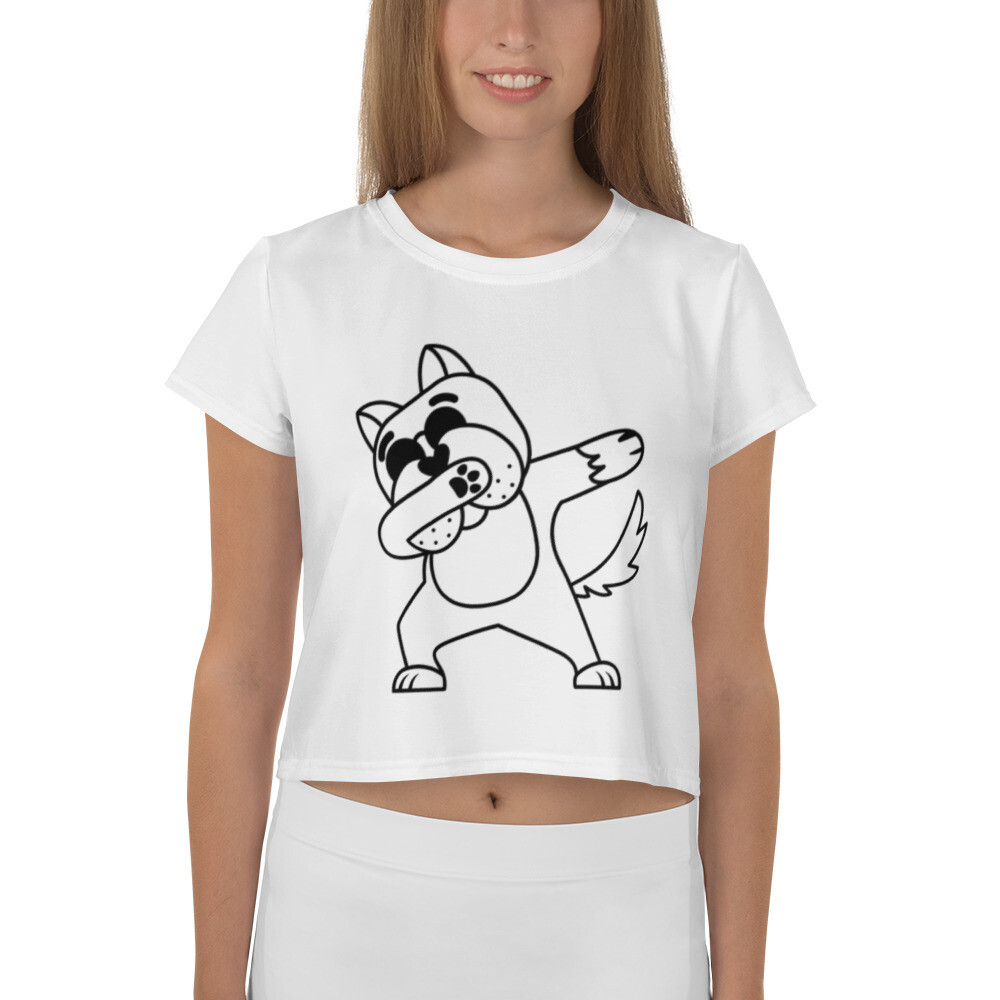All-Over Print Crop Tee