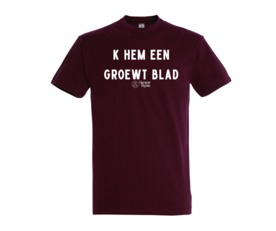 T shirt - Khem een groewt blad.