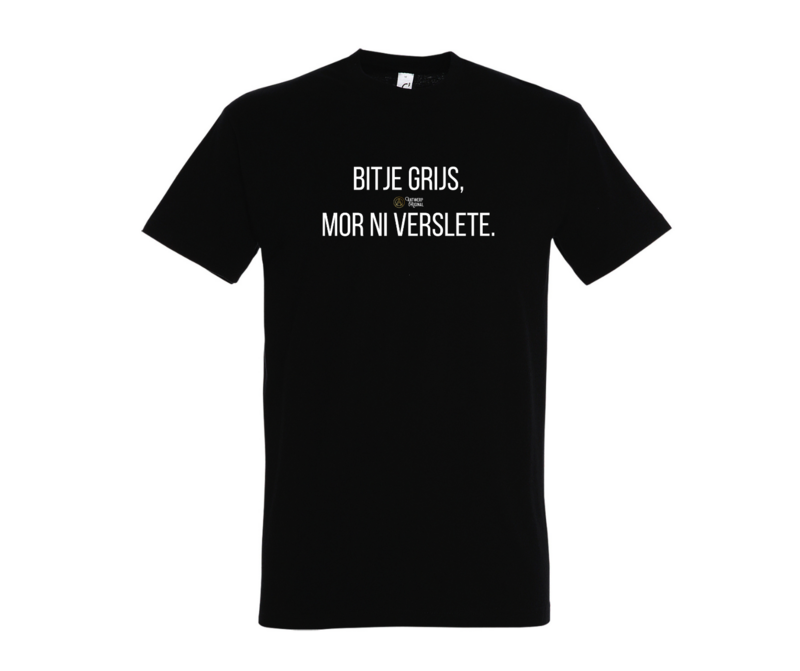 T shirt - Bitje Grijs, Mor Ni Verslete