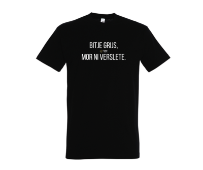T shirt - Bitje Grijs, Mor Ni Verslete