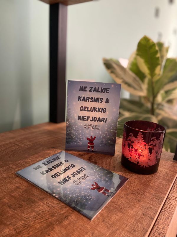 Ne Zalige Karsmis - Wenskaart