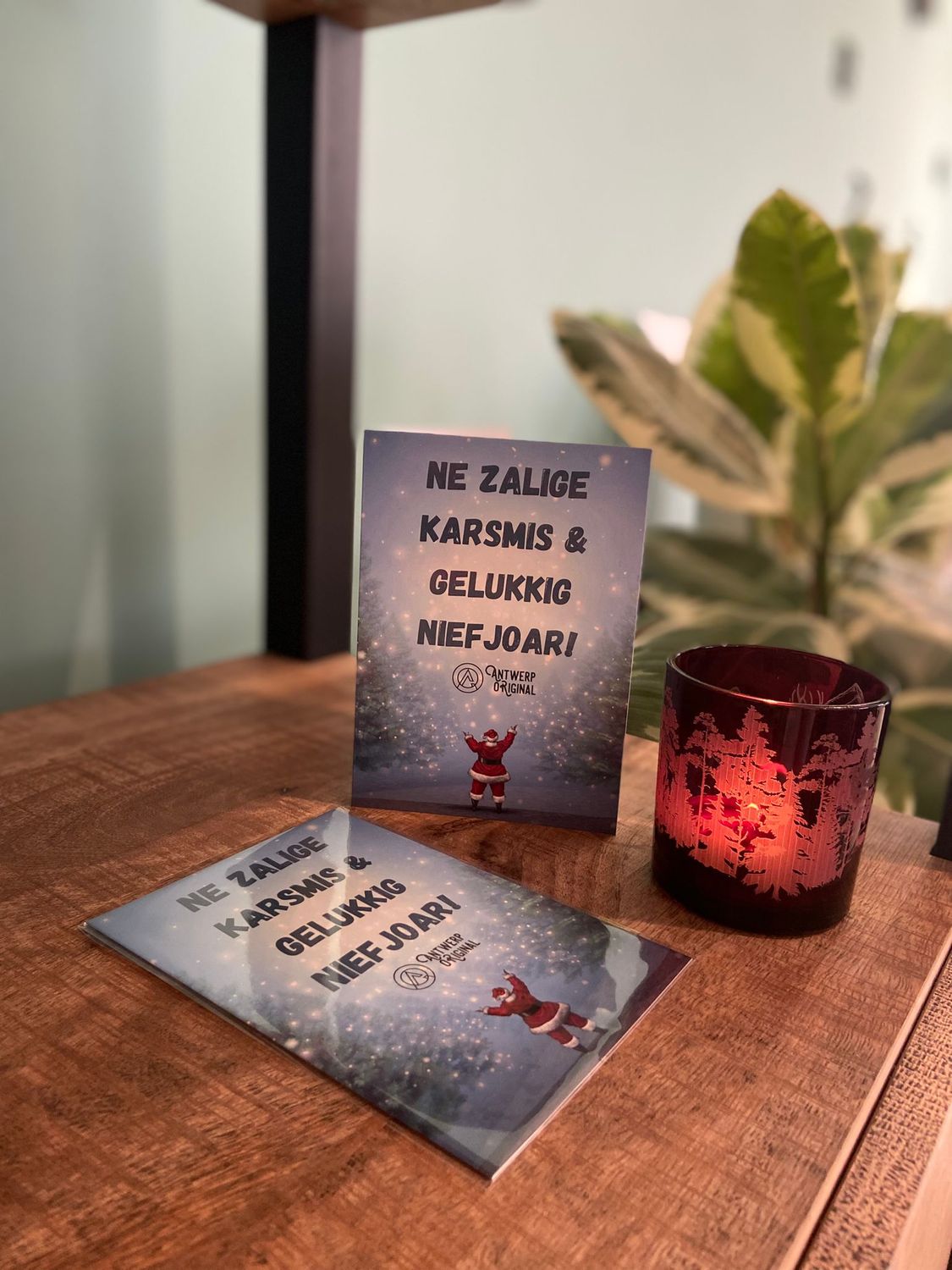 Ne Zalige Karsmis - Wenskaart, Opties: 1tje