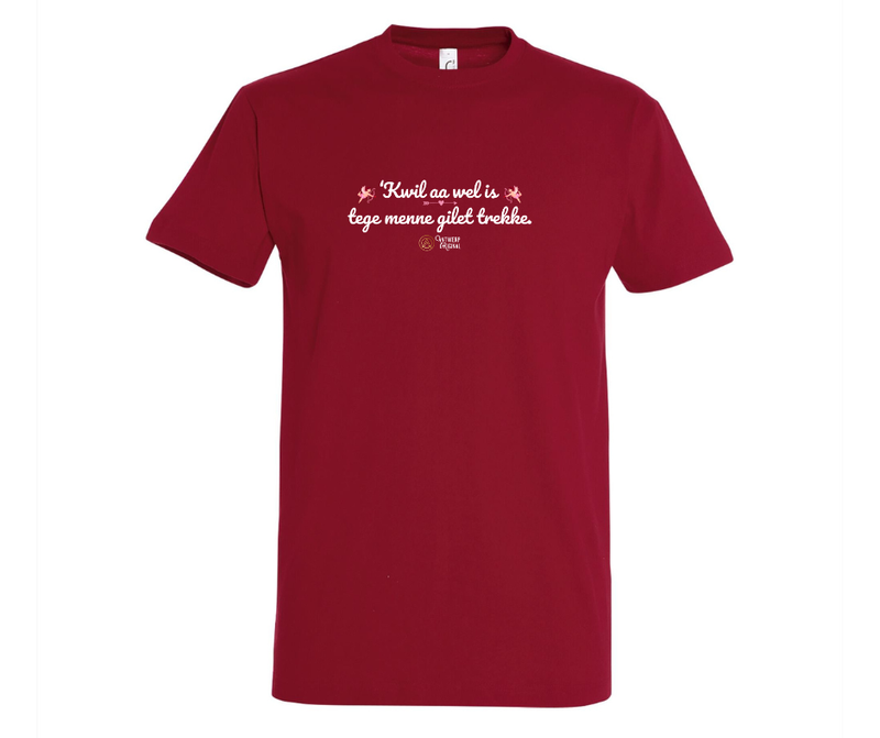 Kwil AA wel is tege menne gilet trekke - T shirt