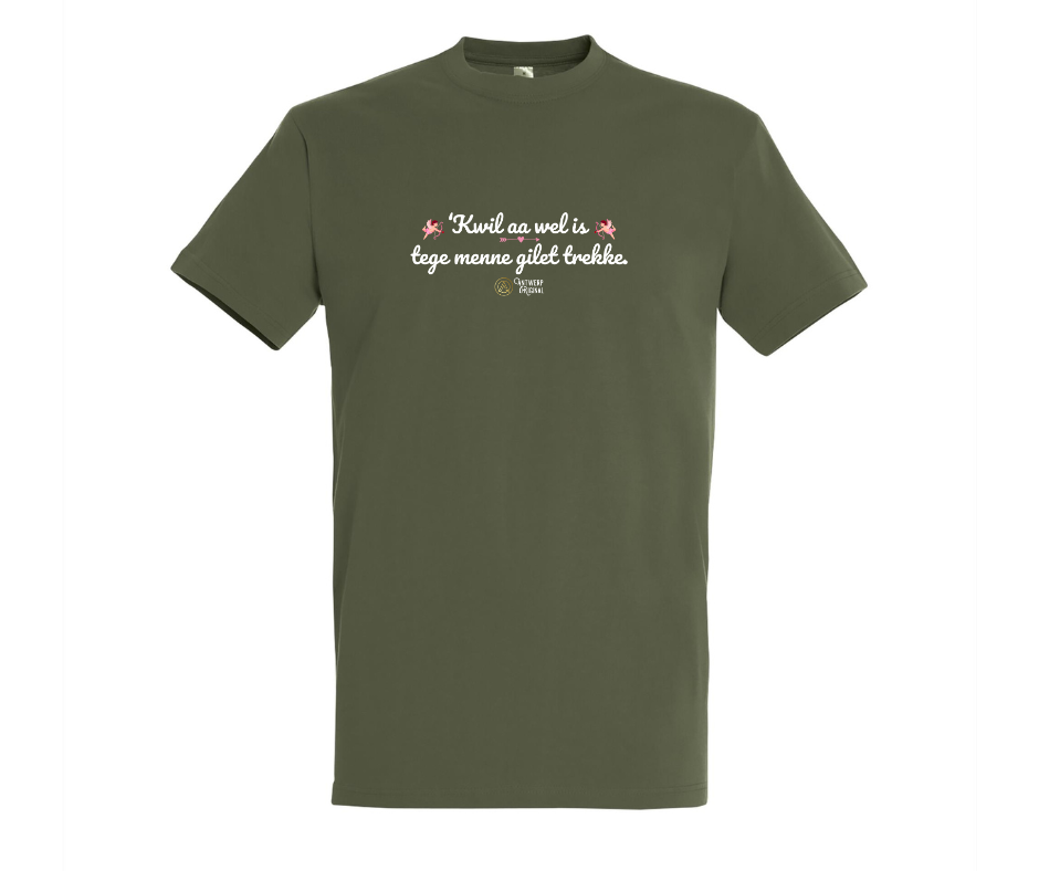 Kwil AA wel is tege menne gilet trekke - T shirt