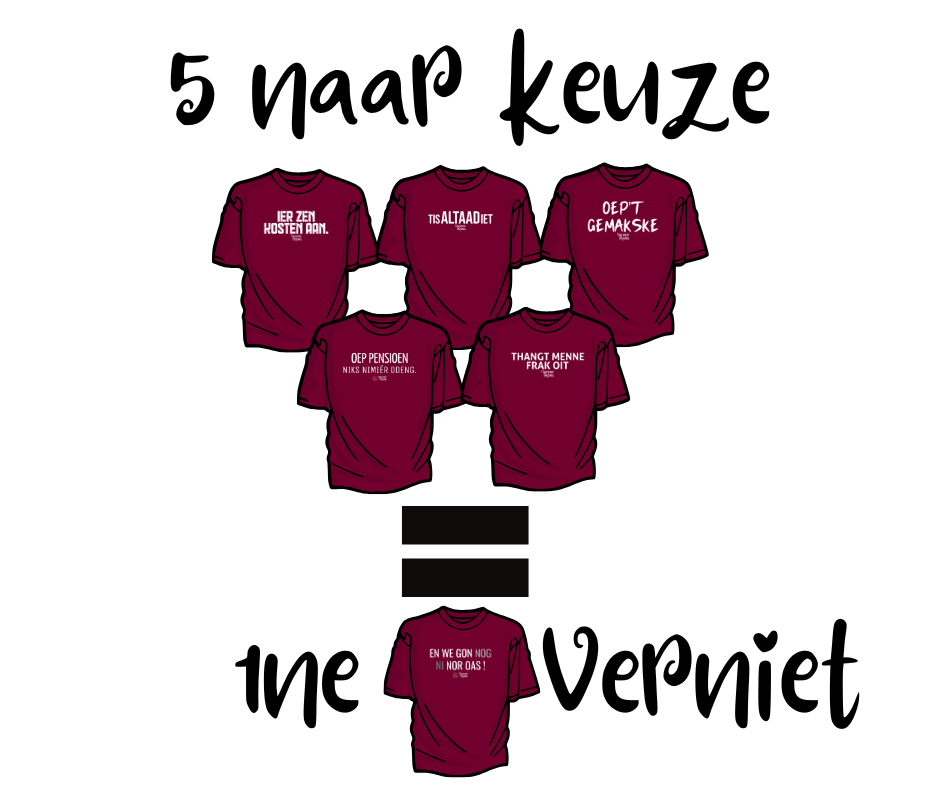 Tshirt Keuzebox 5+1 Gratis