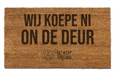 DEURMAT - WIJ KOEPE NI ON DE DEUR