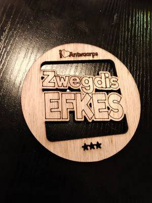 Zwegdis Efkes- Onderzetter