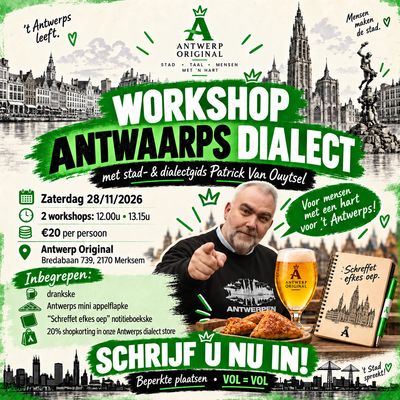 Ticket - Workshop Antwerps Dialect 28/11/2026