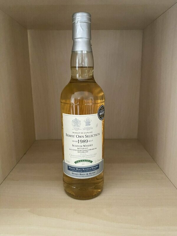 Cragganmore 1989  Berrys Own Selection