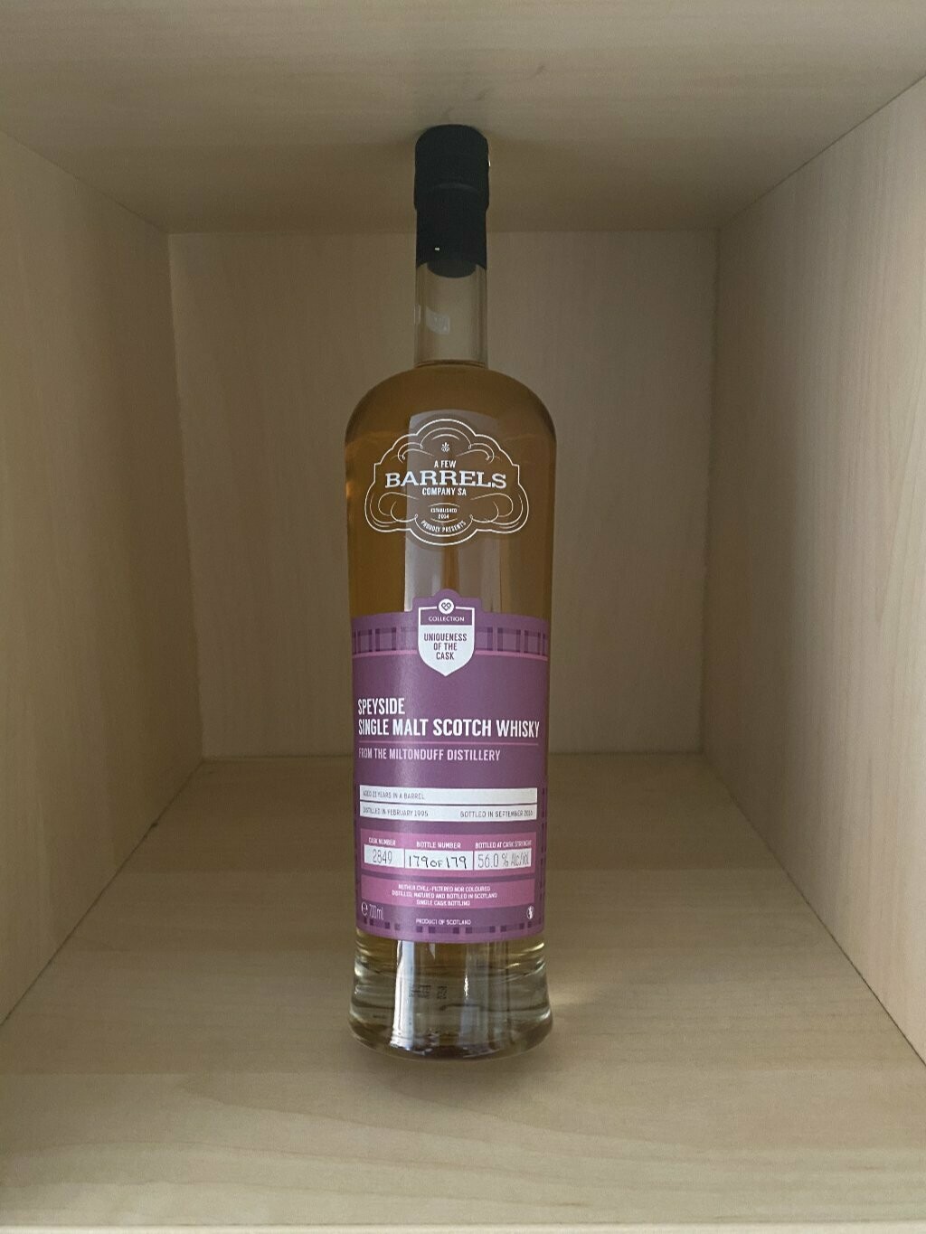 Miltonduff
Abfüller: Uniques of the Cask