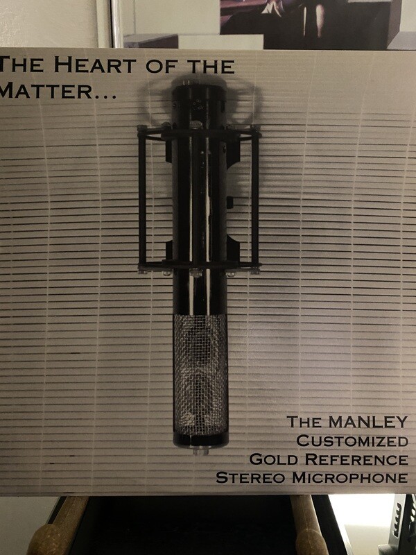 The Heart of the Matter
The manley customized gold reference stereo microphone