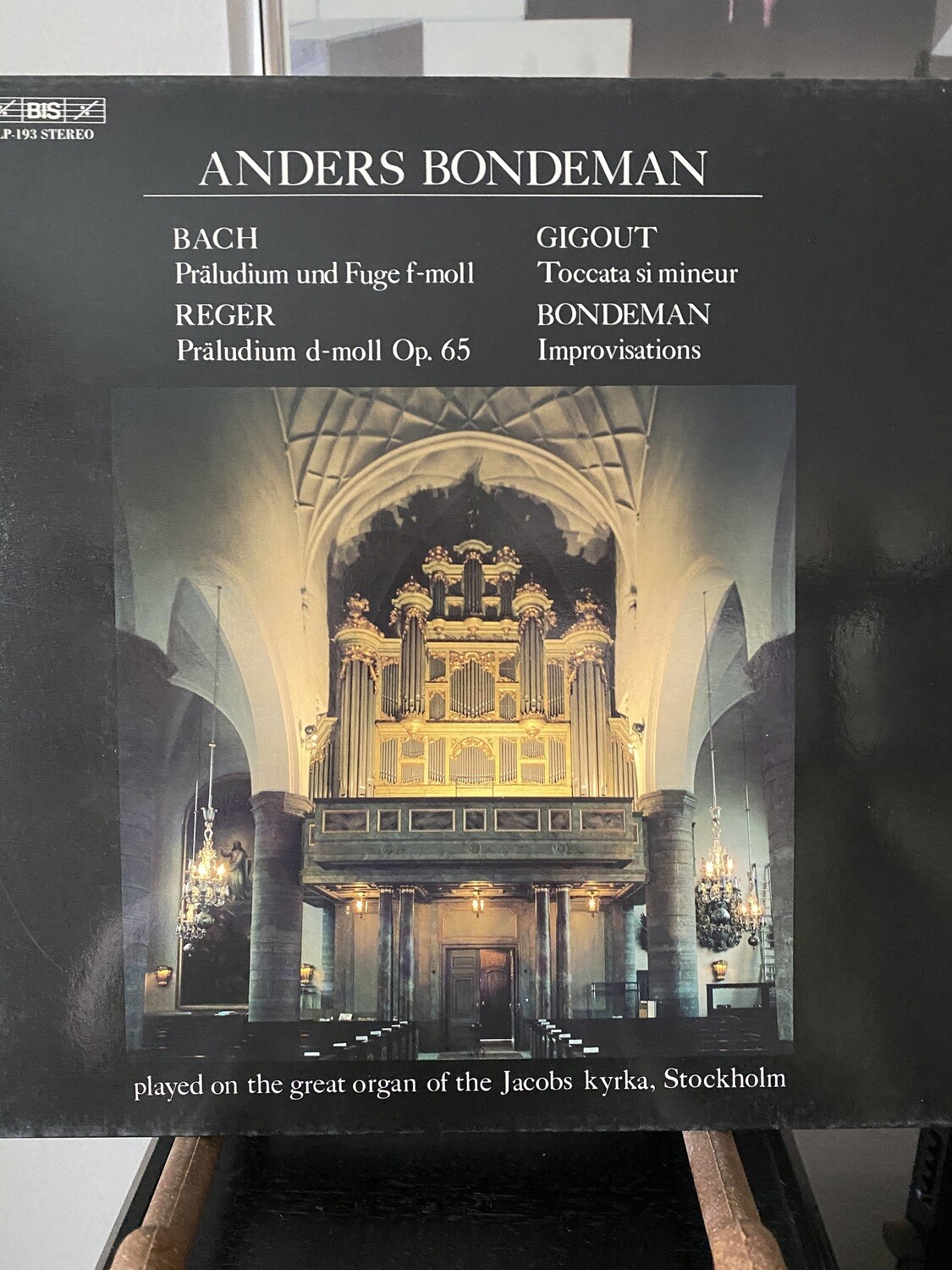 Anders Bondeman
Bach, Gigout, Reger, Bondeman