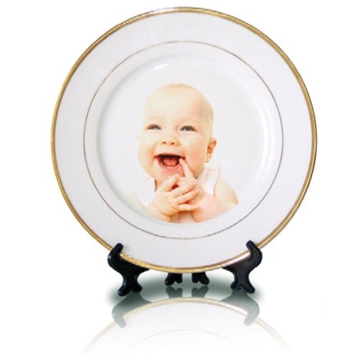 Assiette avec porteuse + piece d&#39;accrochage au mur