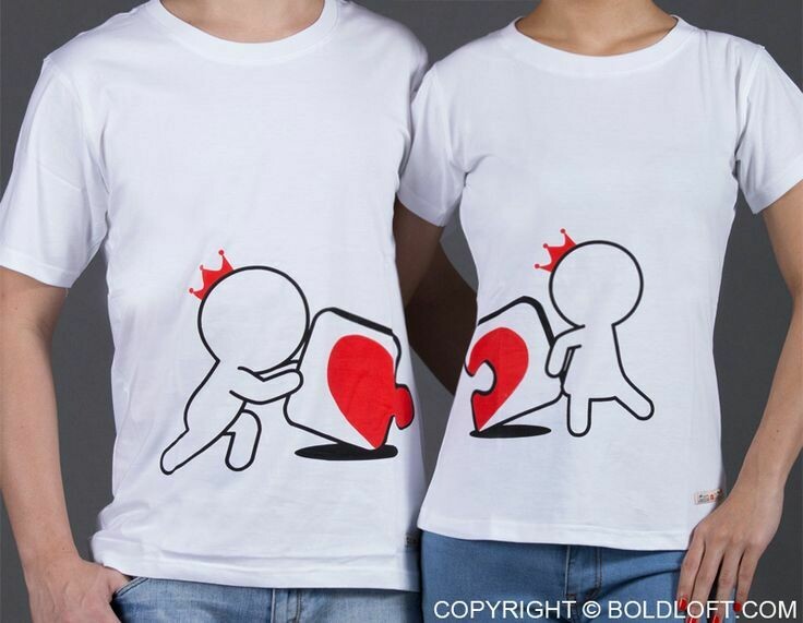 Paires de T-shirt personnalisé