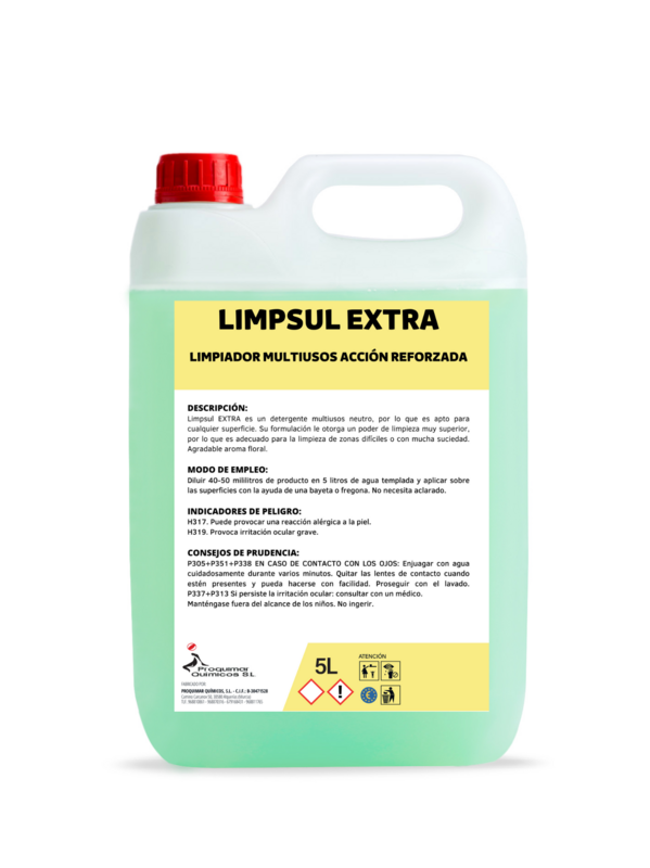 Limpsul Extra. Potente limpiador de superficies. Especial para suelos