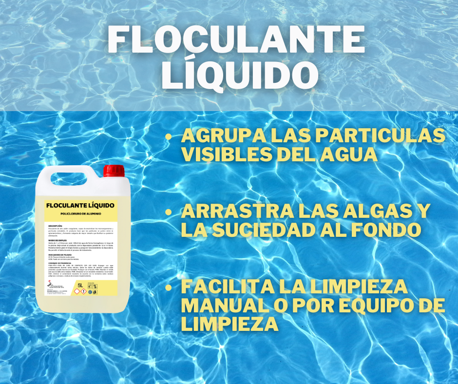 Floculante líquido para piscinas