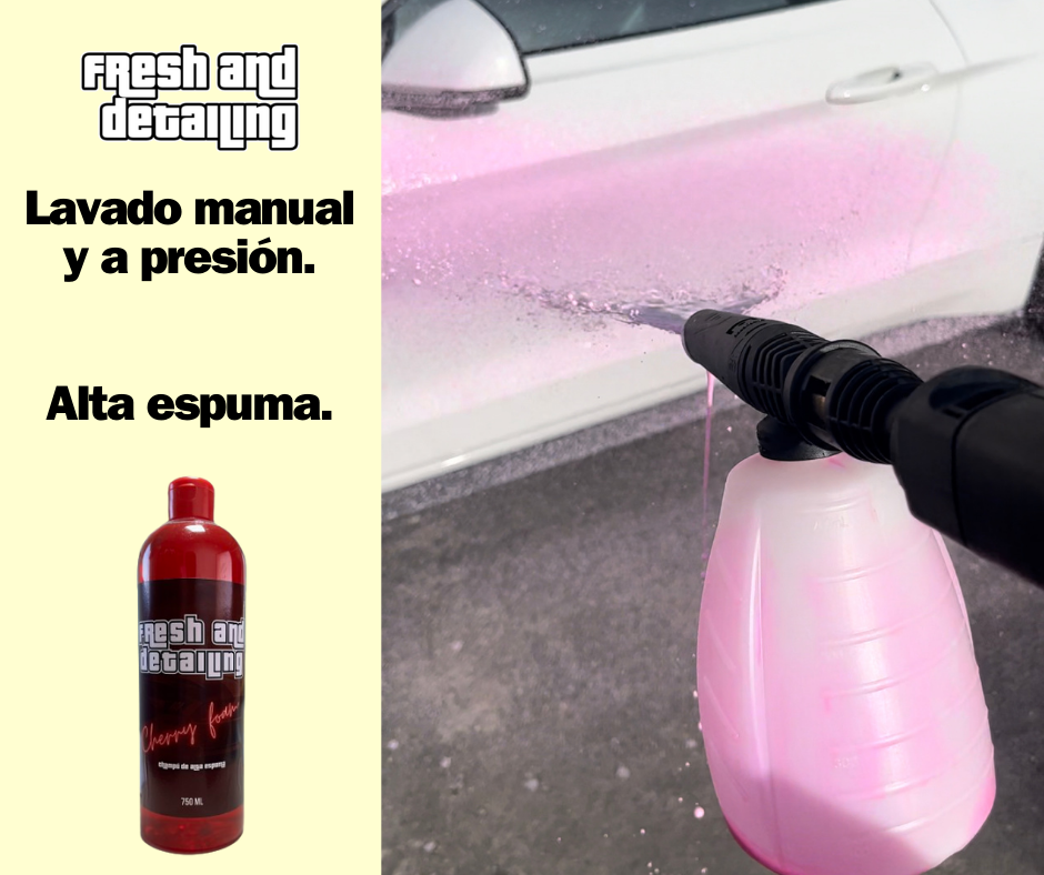 Cherry Foam by Fresh and Detailing. Champú de carrocería de alta espuma
