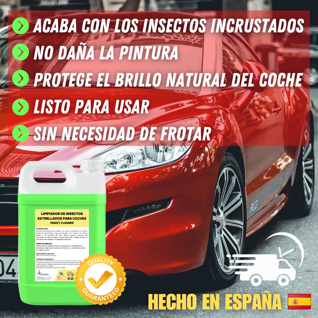 Limpiador de Insectos Estrellados para Coches, 5L, Elimina Insectos sin Esfuerzo