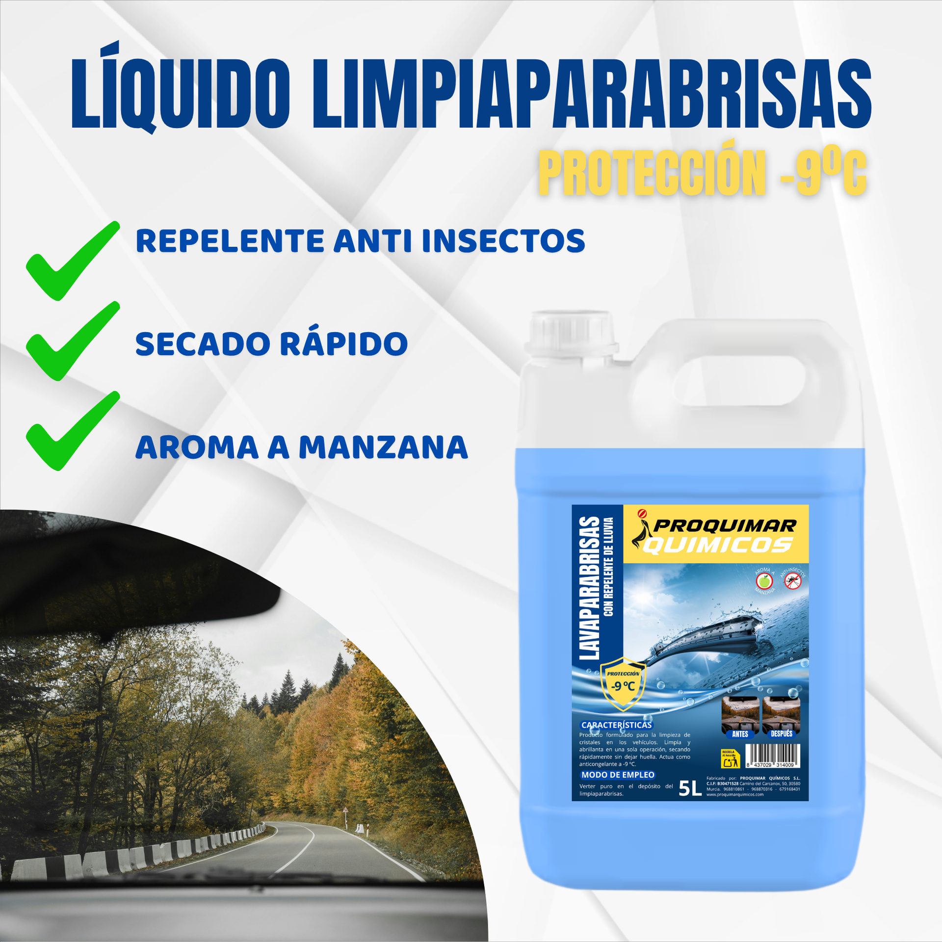 Lavaparabrisas protección -9ºC