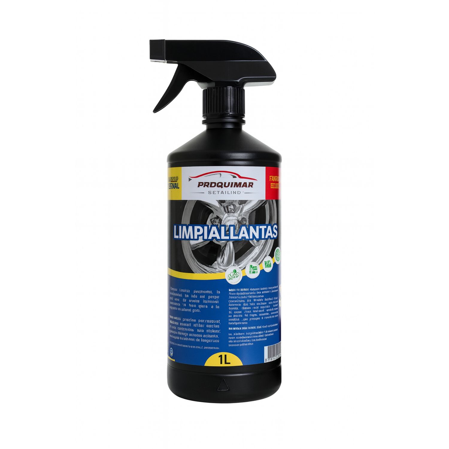 Limpiador de Llantas para Coches - Fórmula Potente de Acción Rápida - Elimina Grasa, Polvo de Frenos y Suciedad Difícil - Spray de 1 Litro Limpiador de Llantas para Coches - Fórmula Potente de Acción Rápida - Elimina Grasa, Polvo de Frenos y Suciedad Difícil - Spray de 1 Litro