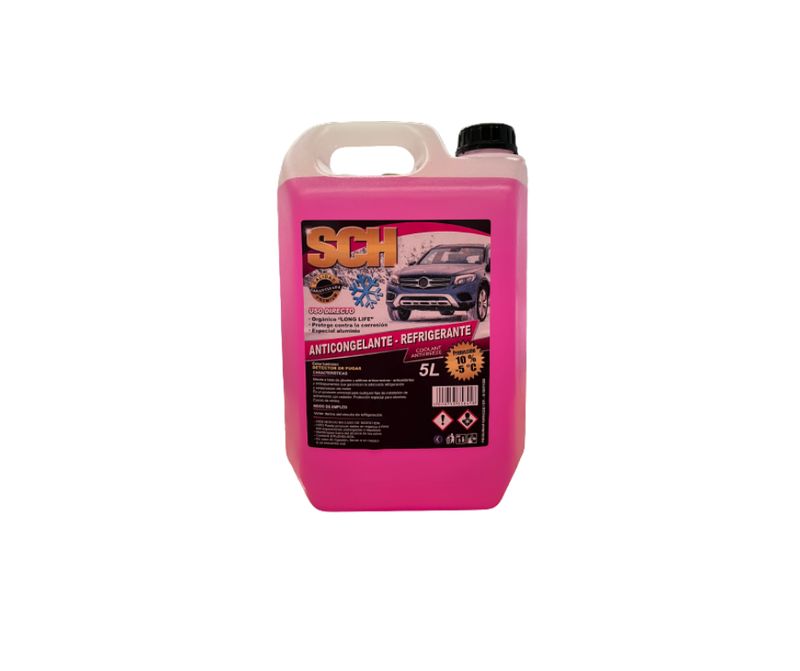 Anticongelante 10%/-5ºC rosa