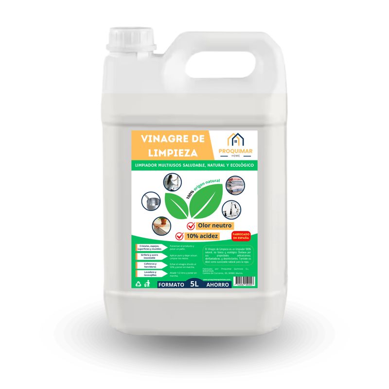 Vinagre de limpieza - Potente limpiador natural - 5L