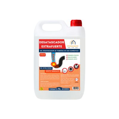 Desatascador de Tuberías – Elimina Atascos por Pelo, Comida y Más – 5L