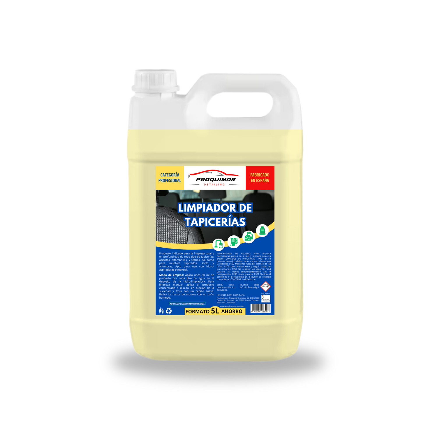 Tapicar, Limpiador de tapicería para coches - 5L