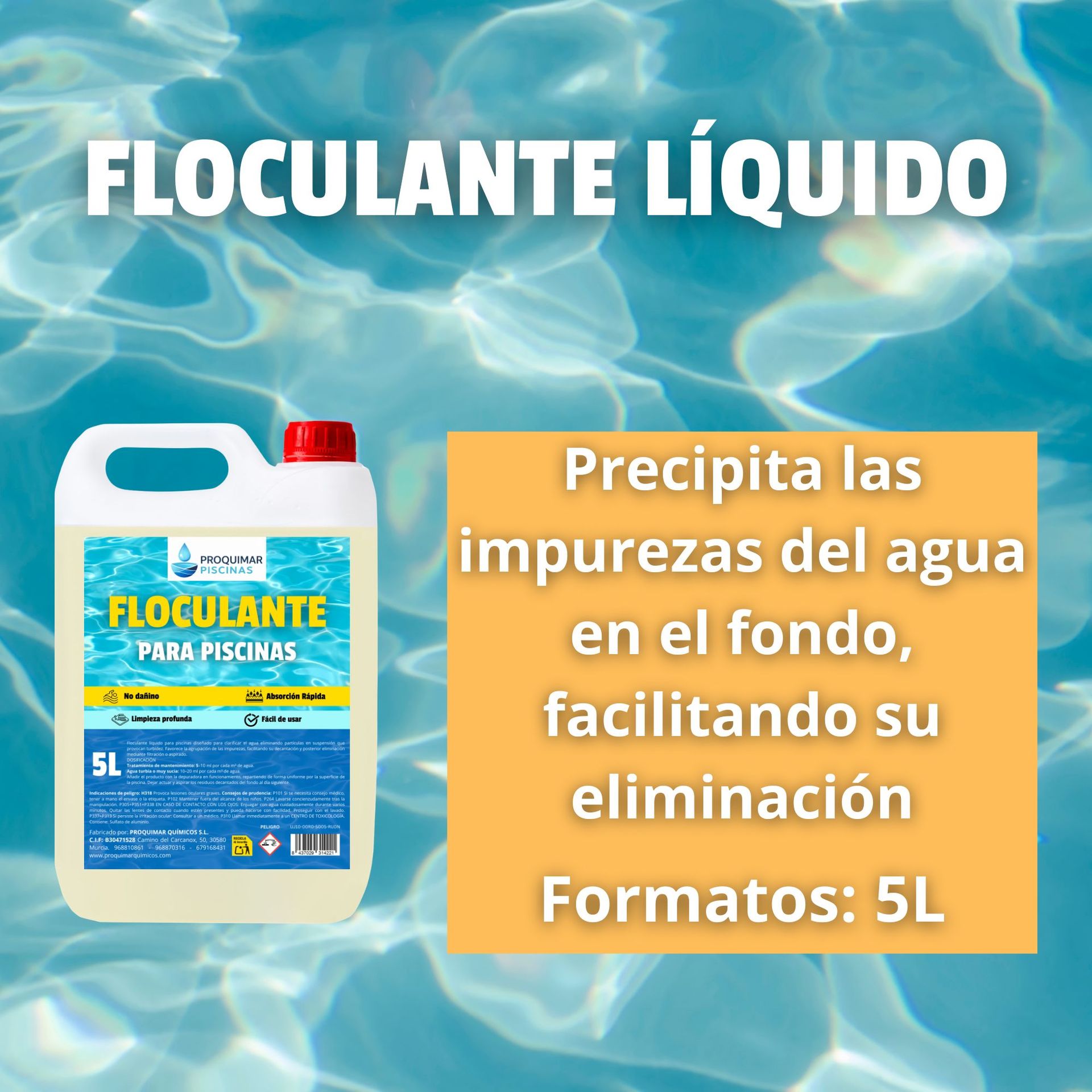 Floculante lĆquido para piscinas
