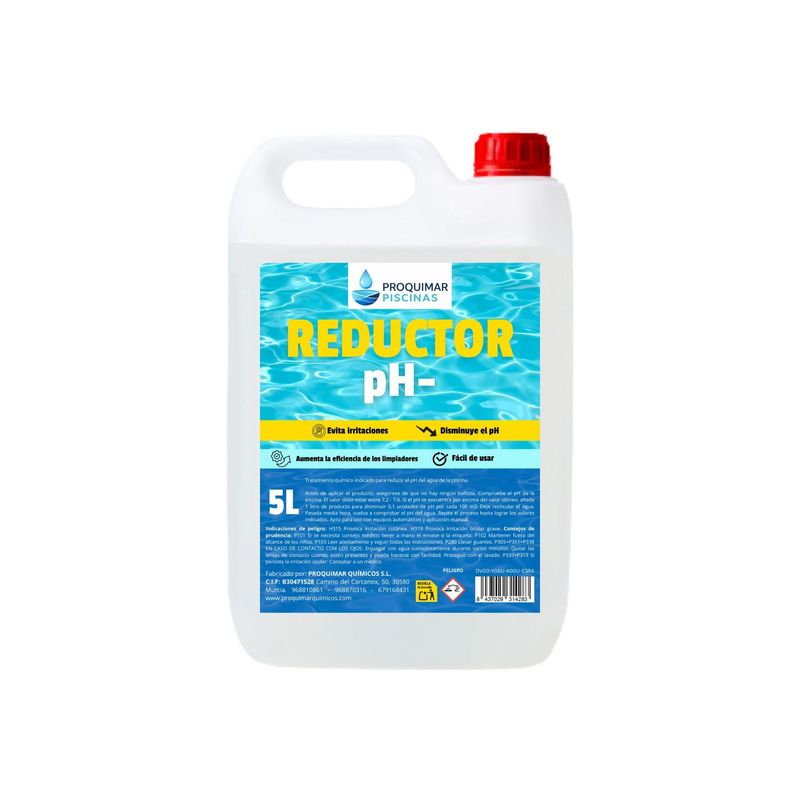 Reductor del PH para Piscinas. Garrafa 5 litros