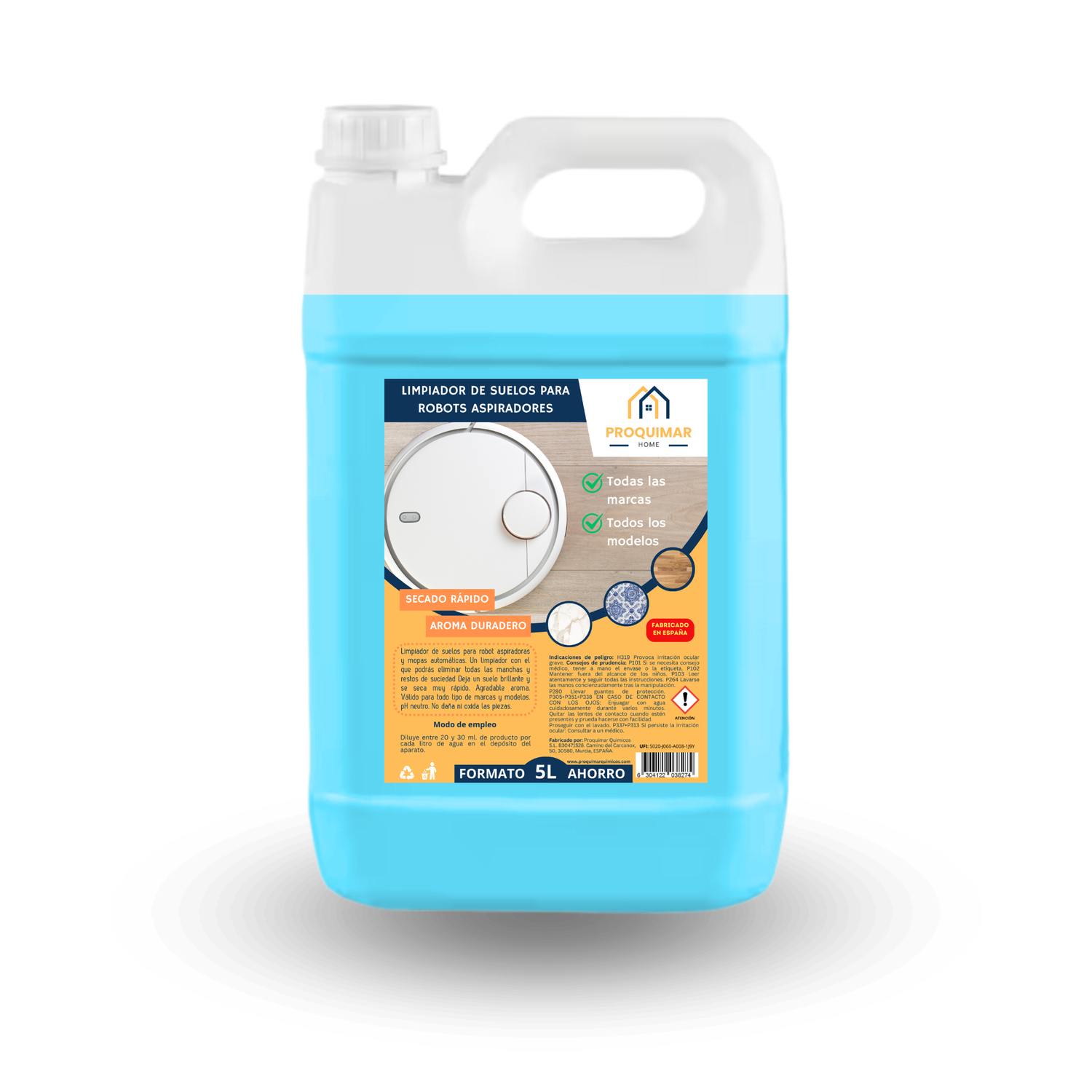 Limpiador de Suelos para Robots Concentrado - 5L