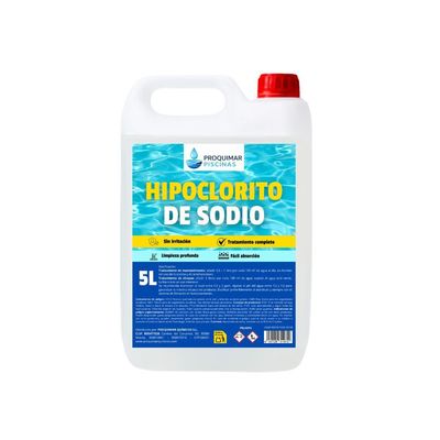 Hipoclorito de Sodio. Cloro líquido.