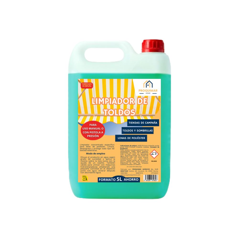 Limpiador concentrado de toldos y lonas - 5L