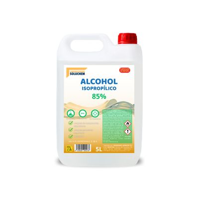 Alcohol Isopropílico 85% - Limpieza Electrónica y Eliminación de Residuos - 5 Litros