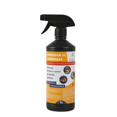 Limpiador Potente Para Chimeneas, Estufas y Hornos, Elimina Hollín Y Grasa, Spray 1 litro