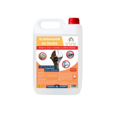 Eliminador de Óxido Profesional – Quitamanchas Anticorrosión para Metales, Herrumbre, Herramientas, Rejas, Bicicletas - 5L