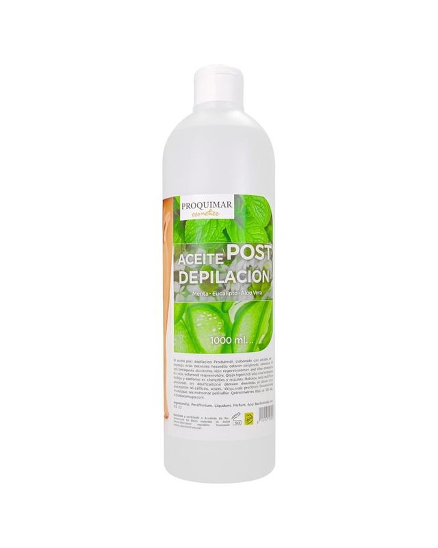 Aceite Post Depilación con Menta, Eucalipto y Aloe Vera – 1 Litro