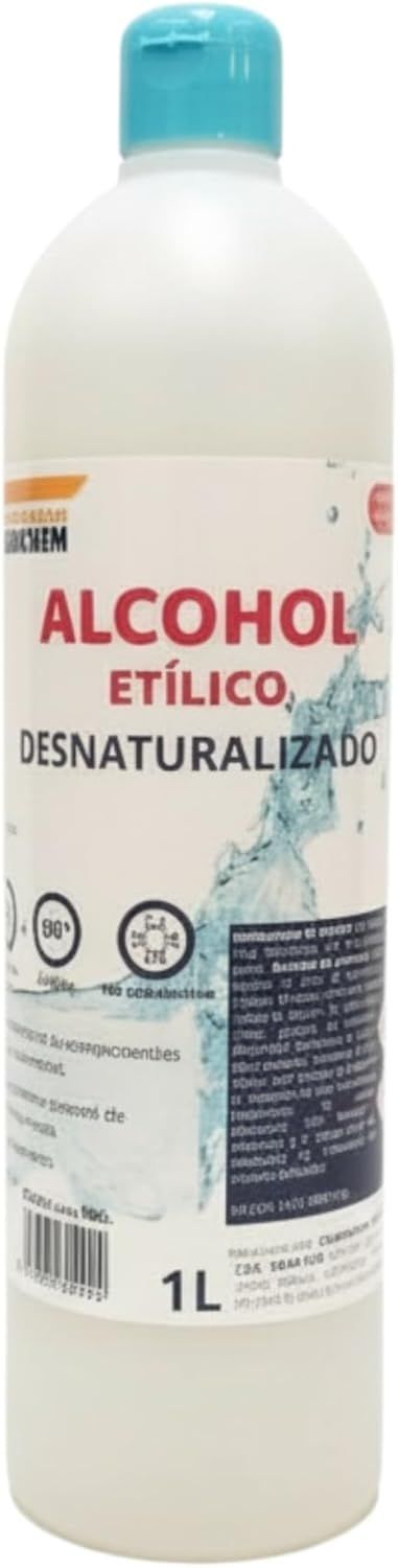 Alcohol Etílico Desnaturalizado 96º – 1 Litro | Uso Técnico | Limpieza de Superficies, Disolvente, Electrónica | No Apto Consumo Humano | Envase de Seguridad Alcohol Etílico Desnaturalizado 96º – 1 Litro | Uso Técnico | Limpieza de Superficies, Disolvente, Electrónica | No Apto Consumo Humano | Envase de Seguridad